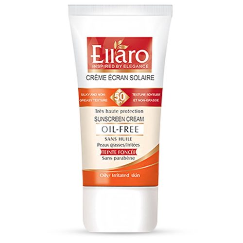 کرم ضد آفتاب رنگی الارو با SPF50 مناسب پوست چرب و جوش دار حجم 40 میلی لیتر بژ طبیعی