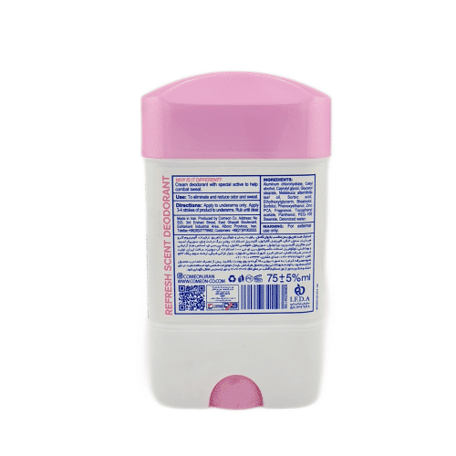 فروشگاه اینترنتی لیدیران پخش محصولات برند کامان | خرید و قیمت استیک ضد تعریق بانوان مدل Deo LADY صورتی رنگ حجم 75 میل برند کامان