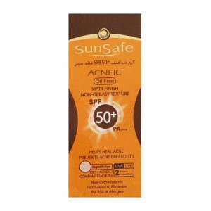  کرم ضد آفتاب فاقد چربی سان سیف مدل SPF 50 پوست چرب - بژ روشن