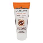 کرم ضد آفتاب روشن کننده رنگی سان سیف با SPF50 مناسب انواع پوست حجم 50 میلی لیتر