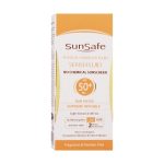 قیمت فلوئید ضد آفتاب فیزیکال SPF50 برند سان سیف مناسب پوست حساس