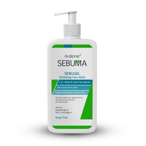 فروشگاه اینترنتی لیدیران پخش محصولات برند آردن سبوما | خرید و قیمت ژل شوینده و ساینده و لایهبردار صورت برند آردن سبوما مدل SEBUGEL مناسب پوست چرب حجم 350 میل