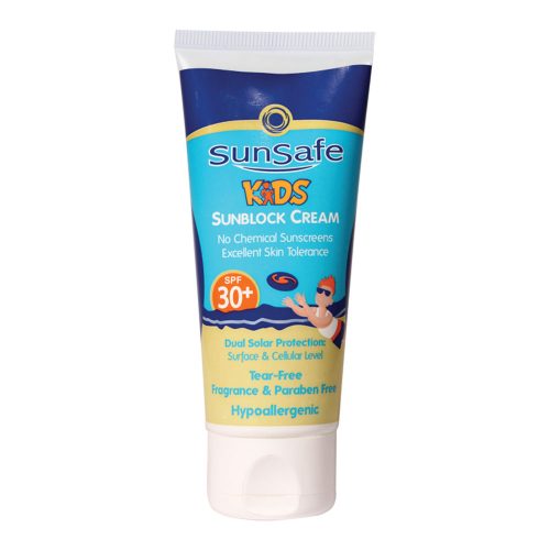 فروشگاه اینترنتی لیدیران پخش محصولات برند سان سیف | خرید و قیمت کرم ضد آفتاب کودکان SPF30 برند سان سیف