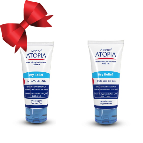 کرم مرطوب‌کننده صورت آردن آتوپیا مدل Dry Relief حجم 50 میلی‌لیتر