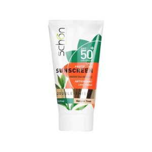 ضد آفتاب دابل شيلد spf50 فاقد چربي رنگي 50 ميل شون