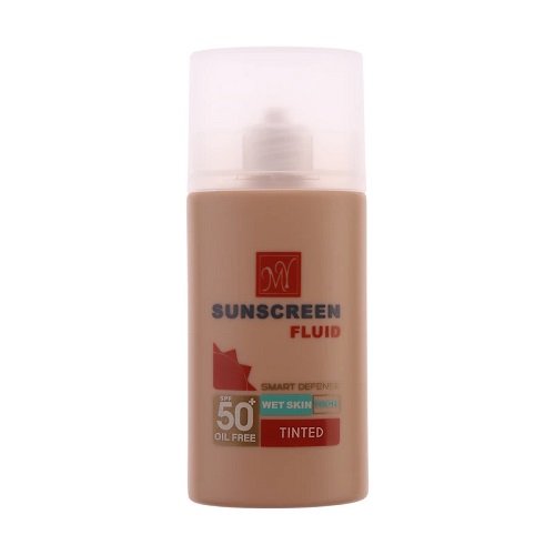 فلوئید ضد آفتاب رنگی مای SPF 50 مدل Smart Defense حاوی محافظ UVA و UVB ‌مناسب انواع پوست حجم 50 میلی‌ لیتر