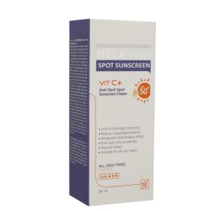 خرید و قیمت کرم ضد آفتاب ضد لک رنگی ملافارما SPF50