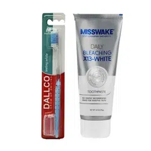 خرید پک بهداشت دندان 1 (خمیر دندان بلیچینگ میسویک + مسواک مدیوم فیلینگ دالکو)