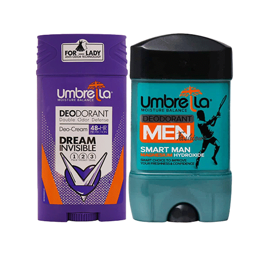 پک 2 عددی دئودورانت زنانه آمبرلا DREAM + دئودورانت مردانه آمبرلا SMART MAN