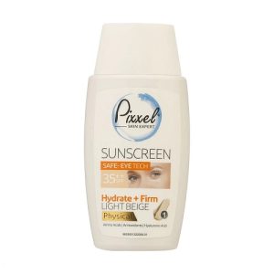 قیمت کرم ضد آفتاب دورچشم و صورت بژ روشن برند پیکسل مدل فیزیکال SPF35
