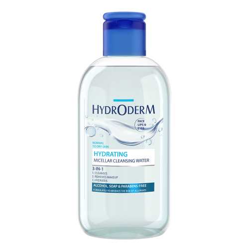 میسلار واتر 3 در 1 هیدرودرم مدل Hydrating مناسب پوست خشک و کم آب 250 میل