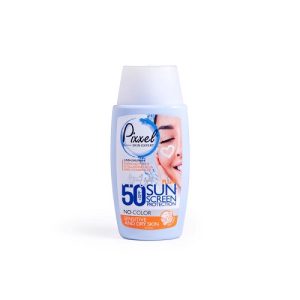 کرم ضد آفتاب بی‌رنگ SPF50 برند پیکسل مناسب پوست خشک