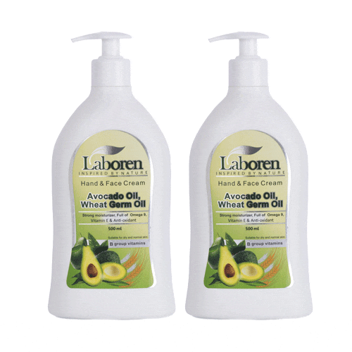 پک دو عددی کرم پمپی دست و صورت آووکادو برند لابورن