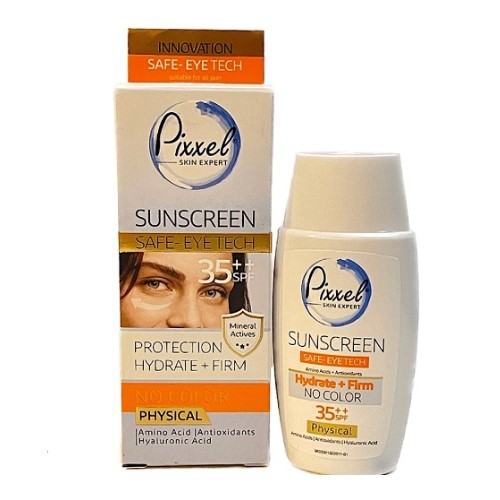 ارسال سریع کرم ضد آفتاب دور چشم پیکسل بی رنگ SPF35 ‌مدل Physical