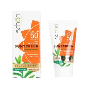 ضد آفتاب دابل شیلد رنگی spf50+ چای سبز شون