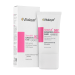 فلوئید ضد آفتاب پوست حساس سنسی ویت SPF50 بی رنگ 50 میل ویتالیر - Image 2