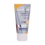 خرید کرم ضد آفتاب فاقد چربی spf40 آقایان سان سیف مناسب برای انواع پوست 50 گرم