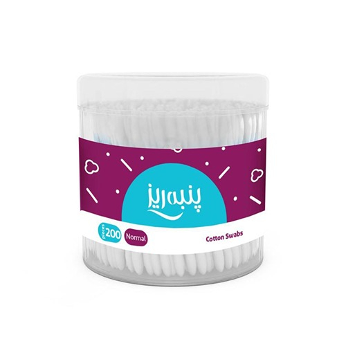 گوش پاک کن پنبه ریز مدل Normal بسته 200 عددی