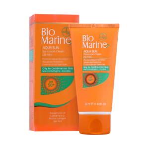 کرم ضدآفتاب فاقد چربی SPF50 مناسب پوست چرب بی رنگ 50 میل بایومارین