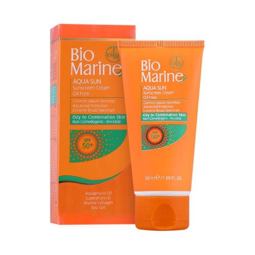 کرم ضدآفتاب فاقد چربی SPF50 مناسب پوست چرب بی رنگ 50 میل بایومارین