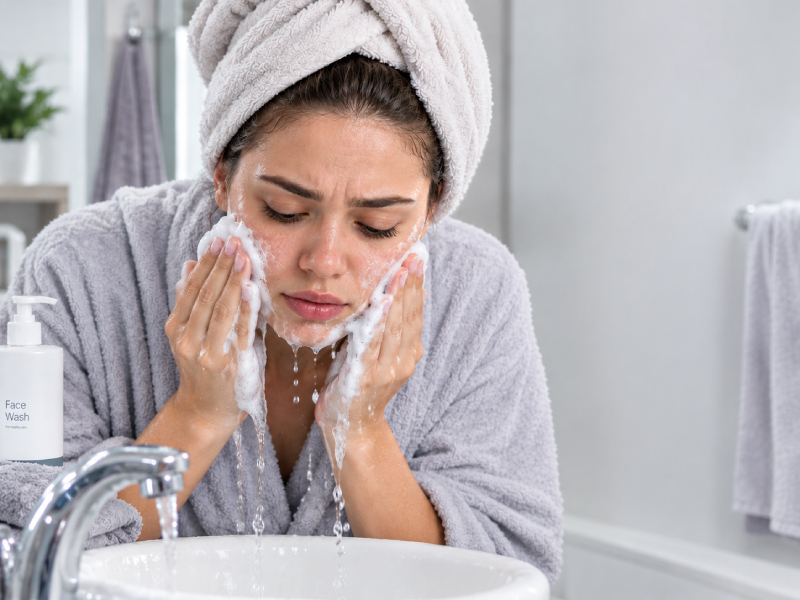 آیا شستشوی زیاد صورت باعث جوش زدن میشود